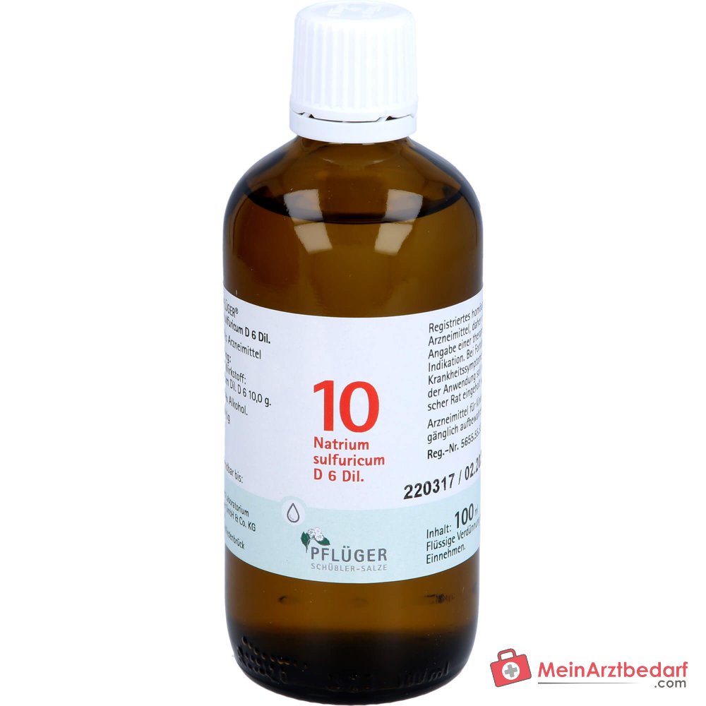 Biochimica Pflüger n. 10 Natrium sulfuricum D6 Gocce