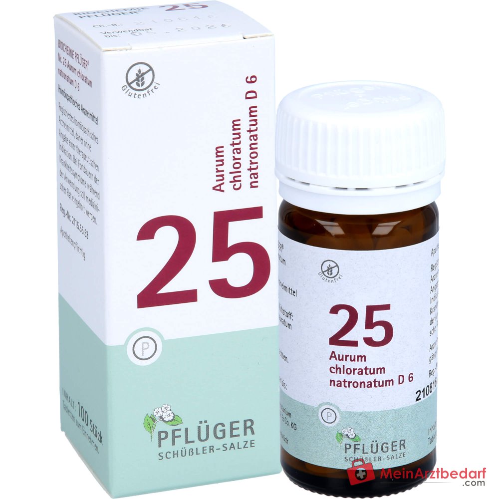 Biochemie Pflüger Aurum chloratum natronatum D6 Comprimés 250 mg, 100 pièces