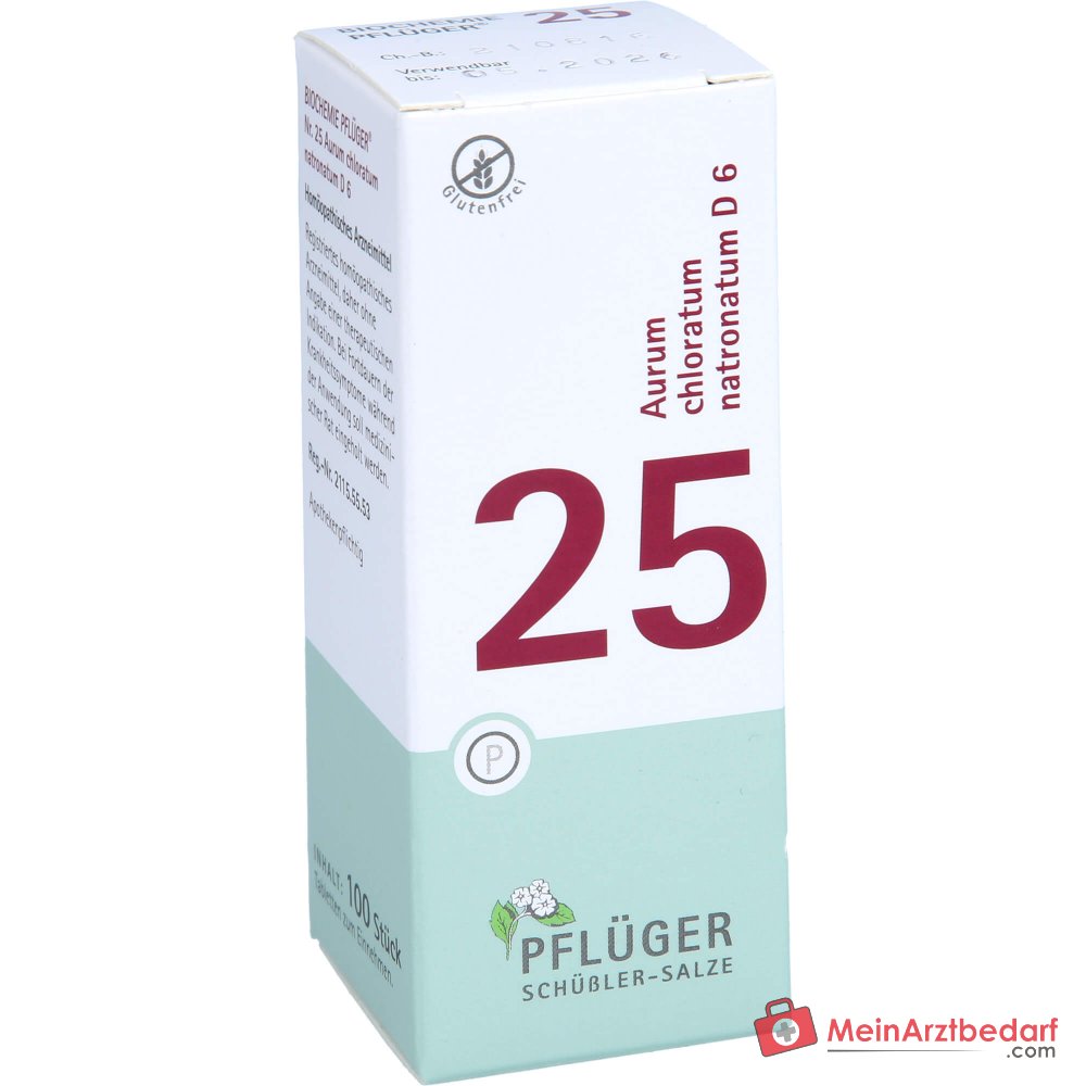 Biochemie Pflüger Aurum chloratum natronatum D6 Comprimés 250 mg, 100 pièces