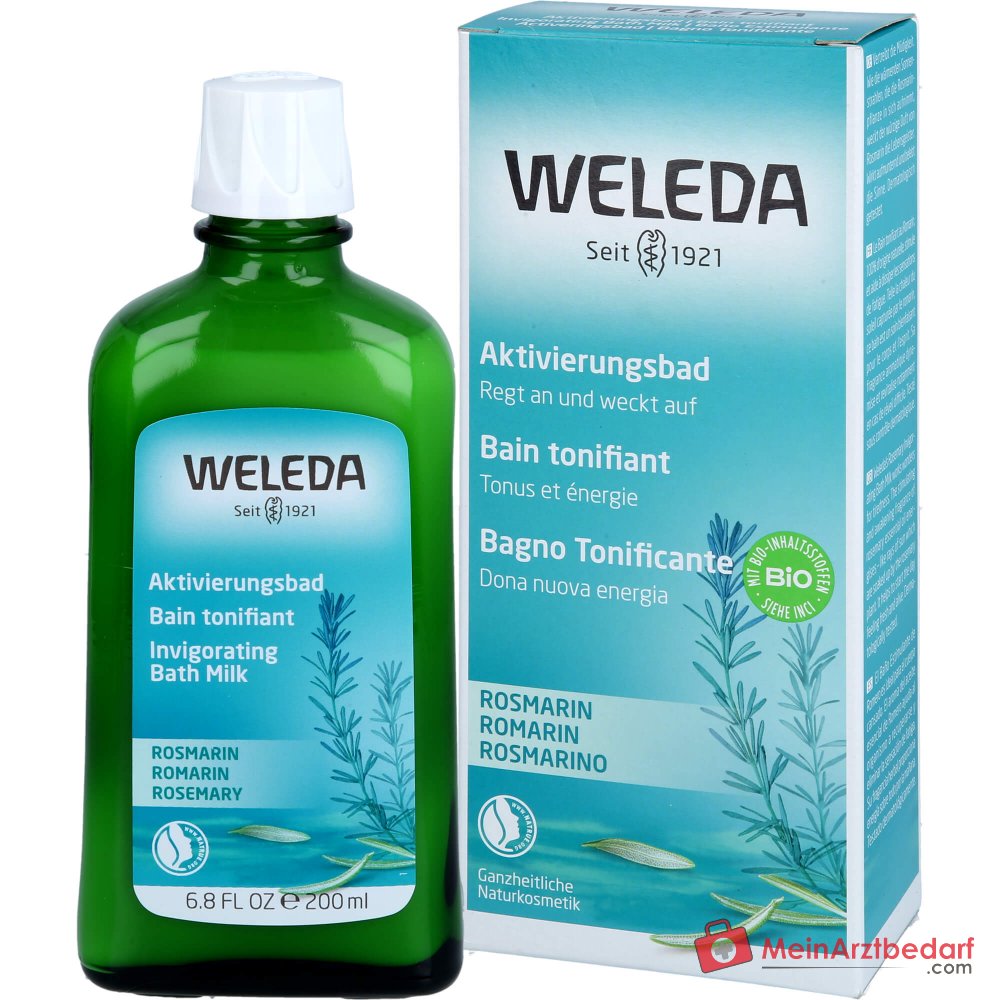 Weleda kąpiel aktywująca z rozmarynem z olejkiem eterycznym rozmarynu, 200 ml