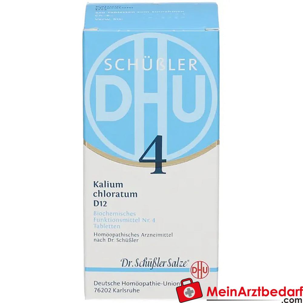 DHU Sel de Schüssler No 4 Kalium chloratum D12 comprimés 80 pc