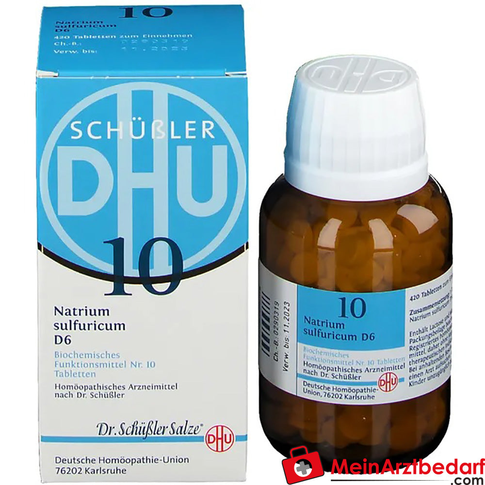 DHU Schuessler Salt No. 10 Natrium sulphuricum D6 tabletki 80 kapsułek