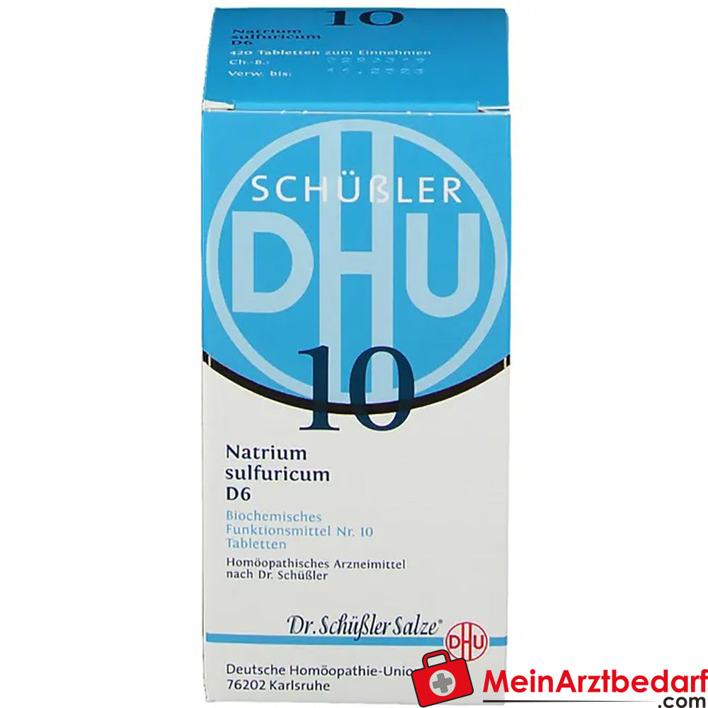 DHU Schuessler Salt No. 10 Natrium sulphuricum D6 tabletki 80 kapsułek