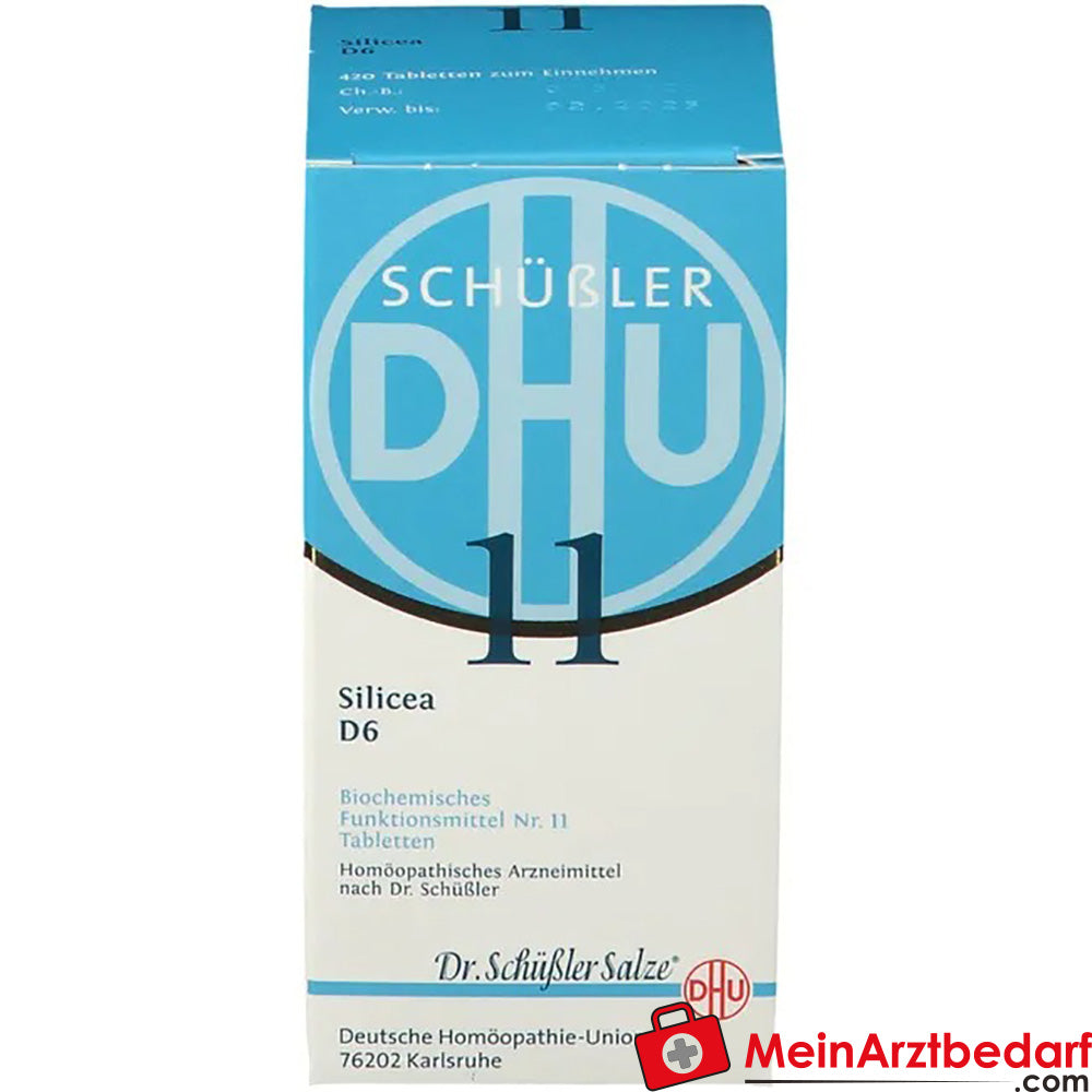 DHU Sel de Schüssler No 11 Silicea D6 250 mg comprimés 80 pièces