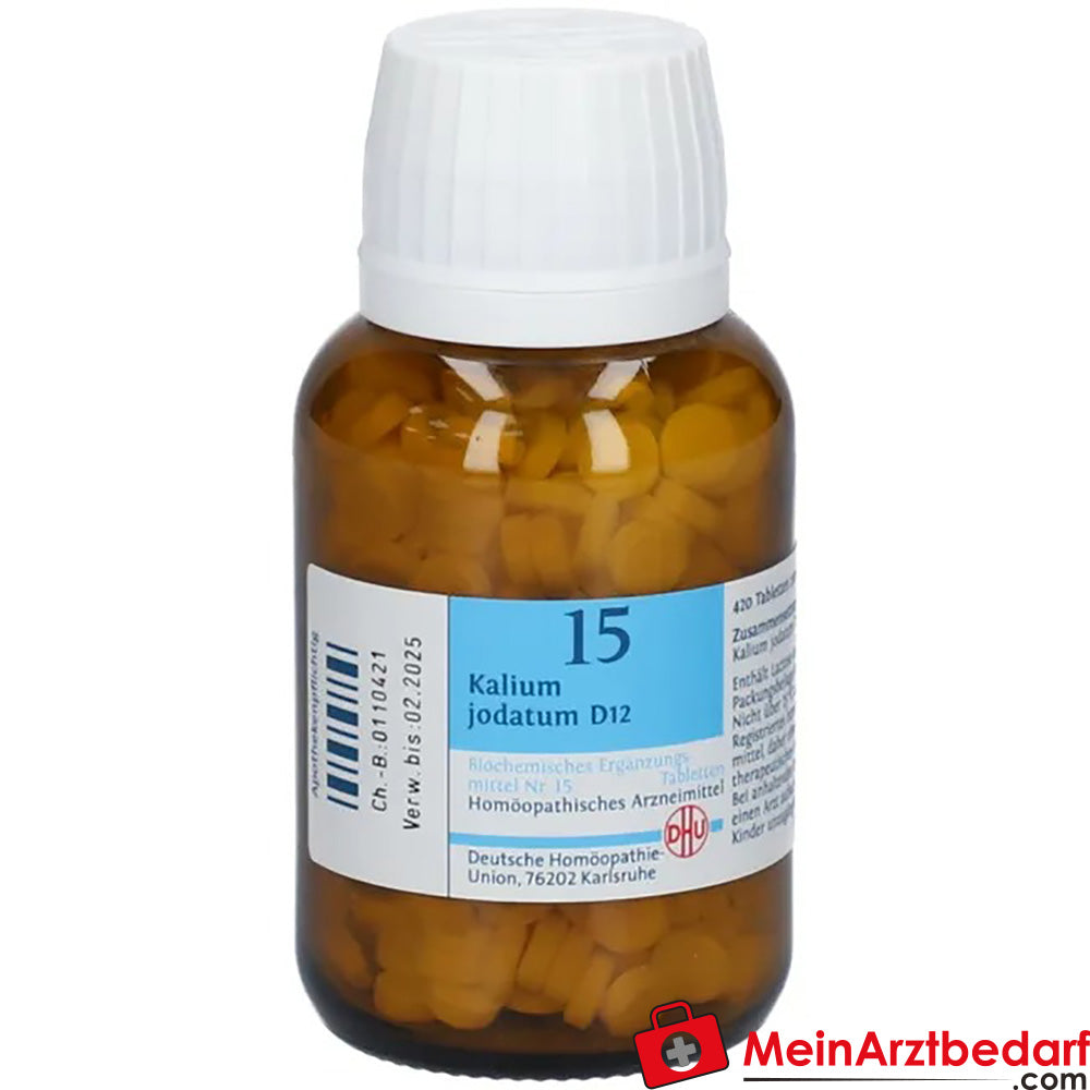 DHU Biochemie 15 Kalium iodatum D12 comprimés