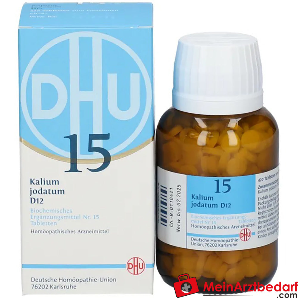 DHU Biochemie 15 Kalium iodatum D12 comprimés