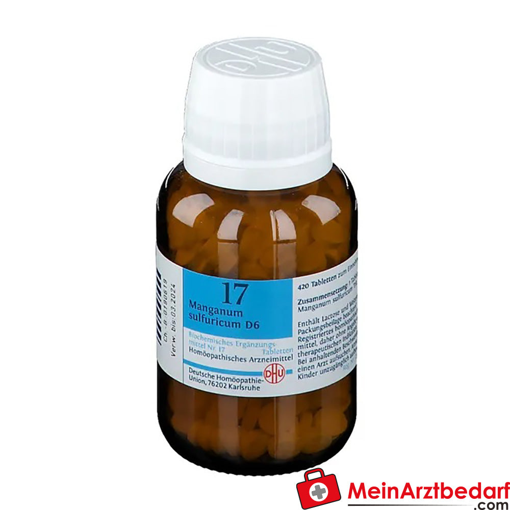 DHU Biochemistry 17 Manganum sulphuricum D6 250 mg tabletki