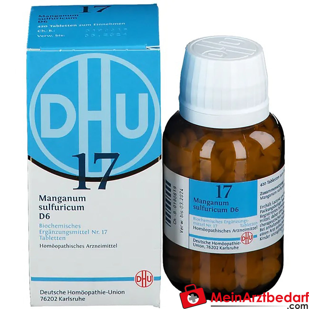 DHU Biochemistry 17 Manganum sulphuricum D6 250 mg tabletki
