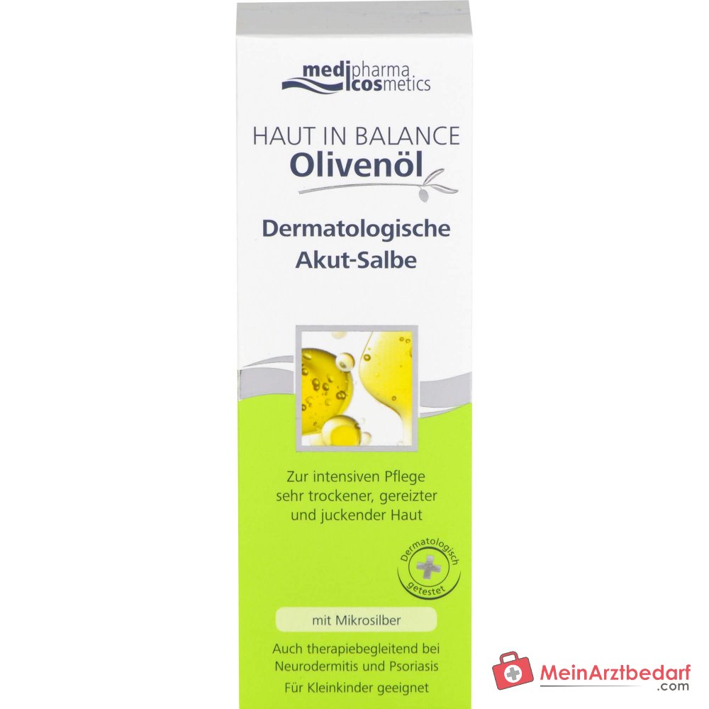 medipharma cosmetics Pelle in Equilibrio Olio d'Oliva Pomata Dermatologica Acuta, 75 ml