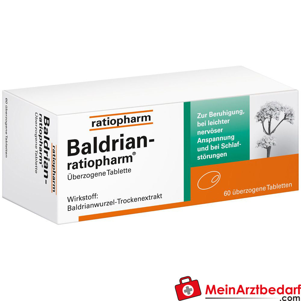 Baldrian-ratiopharm® überzogene Tabletten, 60 St..