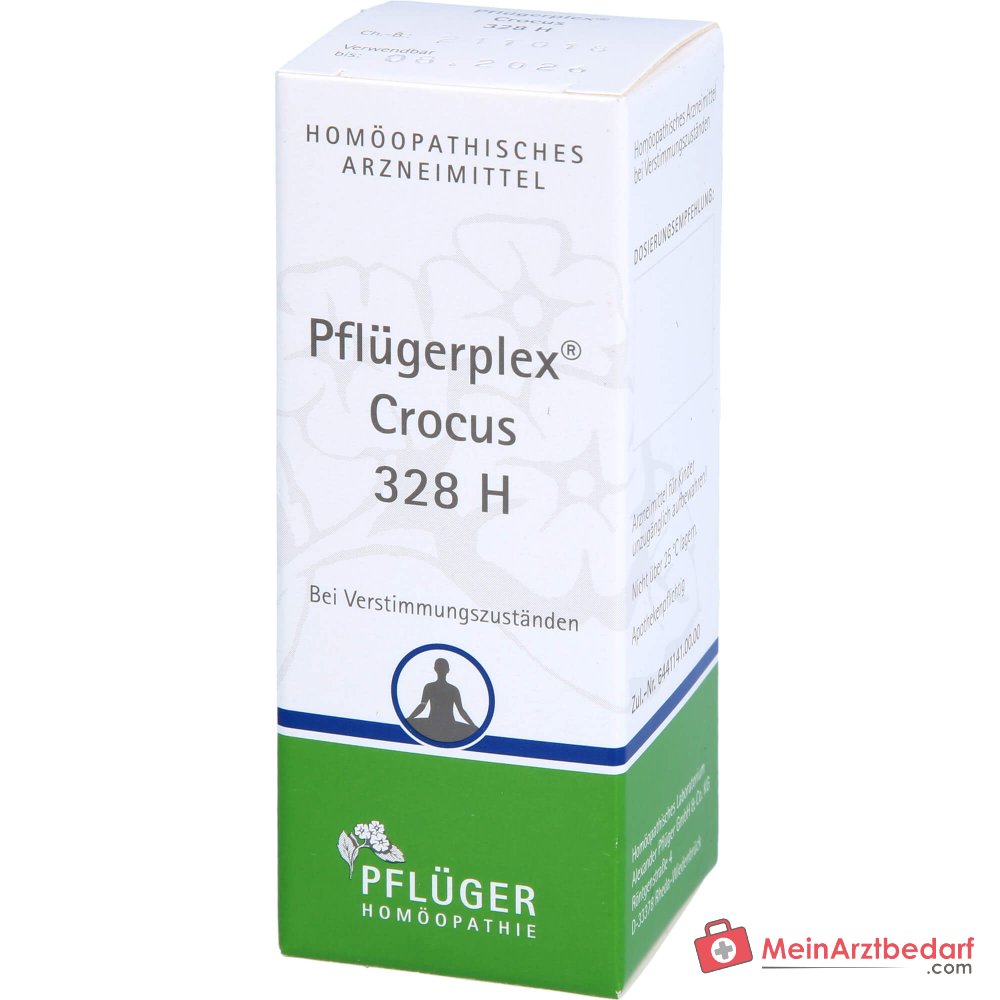 Pflügerplex Crocus 328 H Comprimés 100 pcs médicament homéopathique, ingrédients actifs 50 mg chacun