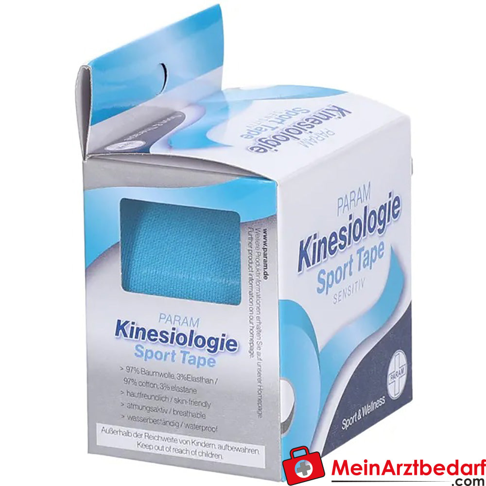 PARAM Kinesiologie Sport Tape 5 cm x 5 m blau, 1 St..