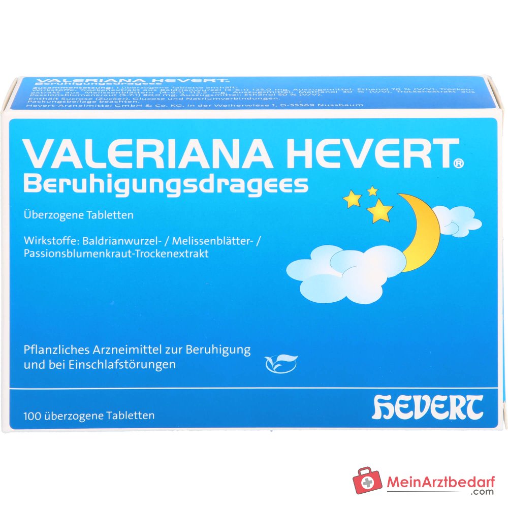 Hevert Valeriana comprimés enrobés apaisants, 100 pièces