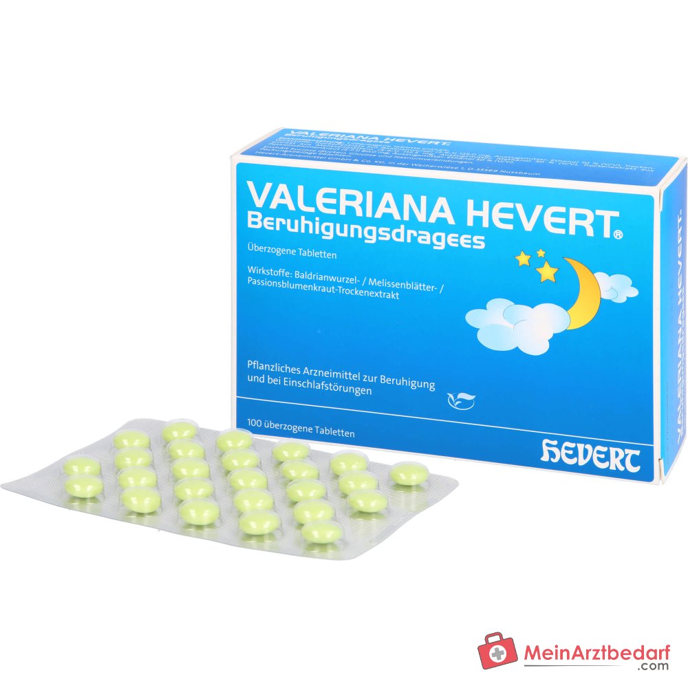 Hevert Valeriana comprimés enrobés apaisants, 100 pièces