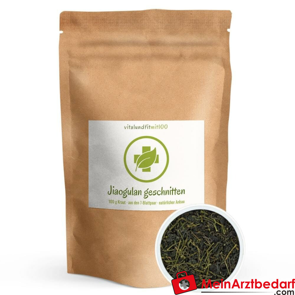 Jiaogulan (Gynostemma pentaphyllum) Kraut geschnitten 100 g.