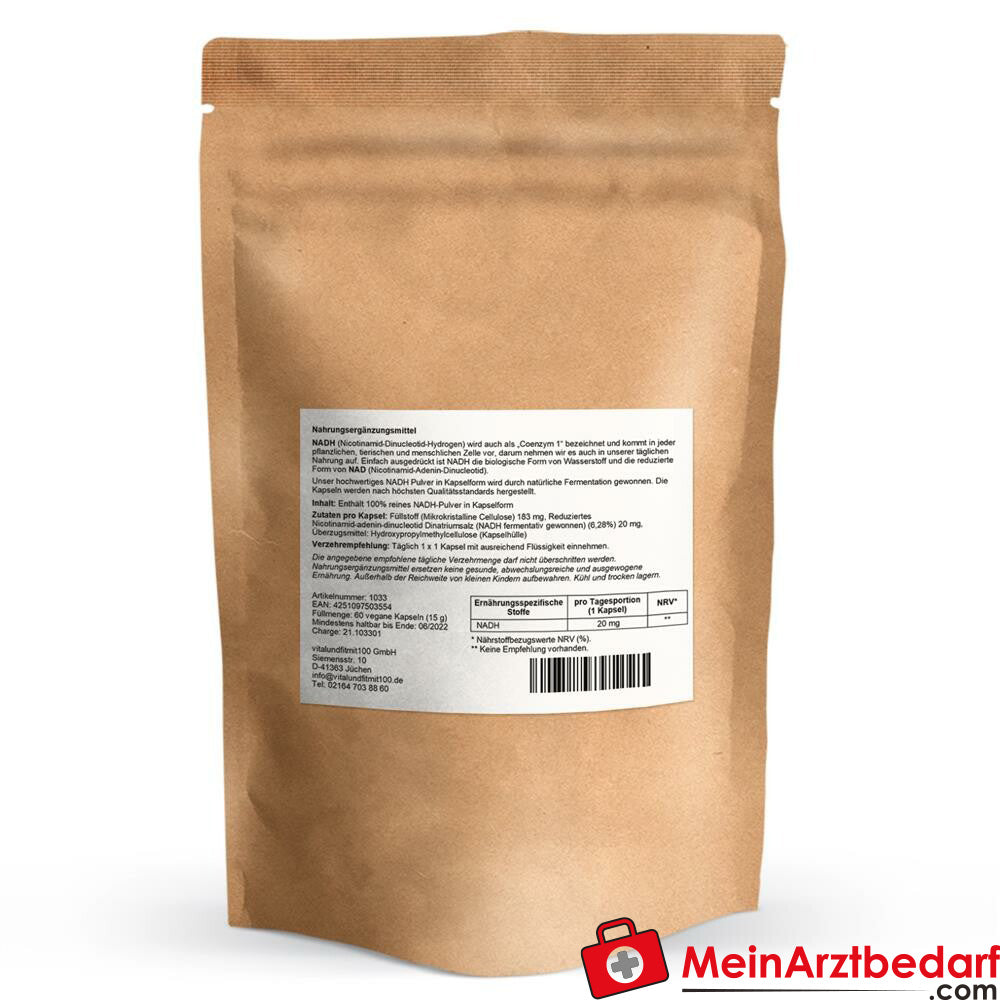 NADH Kapseln 20 mg.