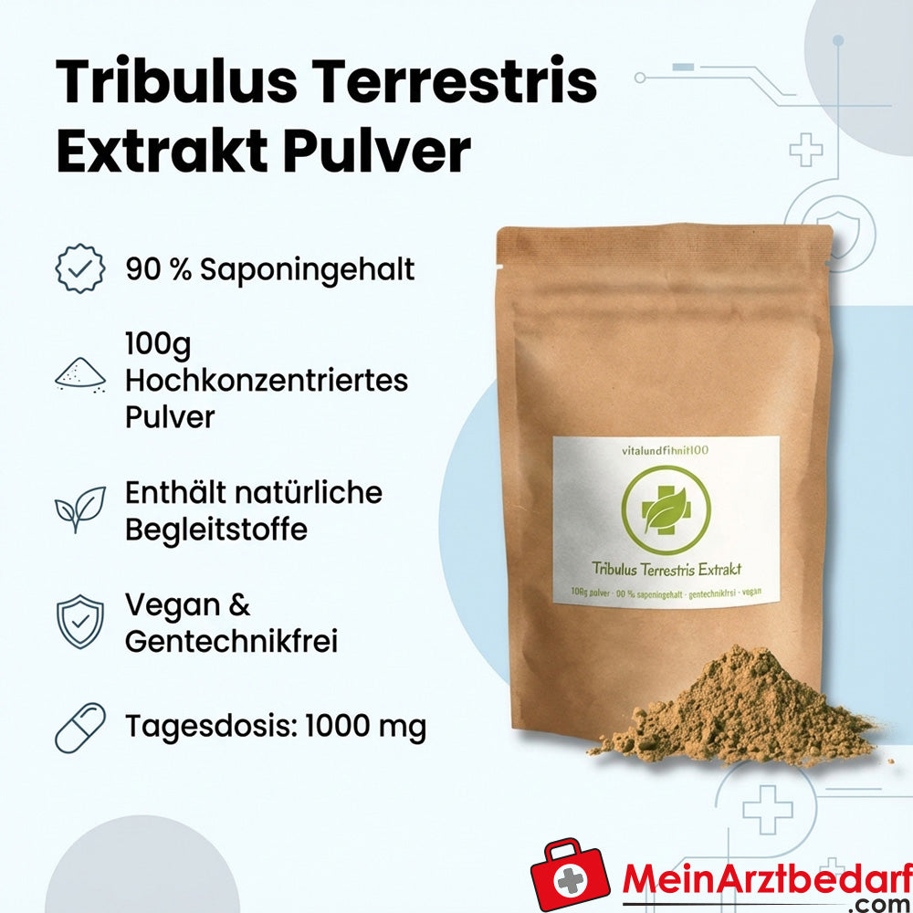 Ekstrakt z Tribulus Terrestris 90% saponin w proszku 100 g
