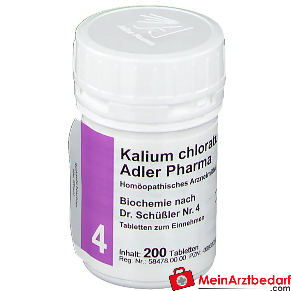 Adler Pharma Kalium chloratum D6 Biochemie nach Dr. Schüßler Nr. 4.