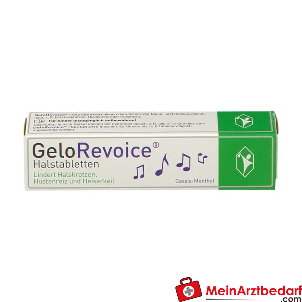 GeloRevoice Halstabletten Cassis-Menthol bei Heiserkeit & Stimmverlust, 20 St..