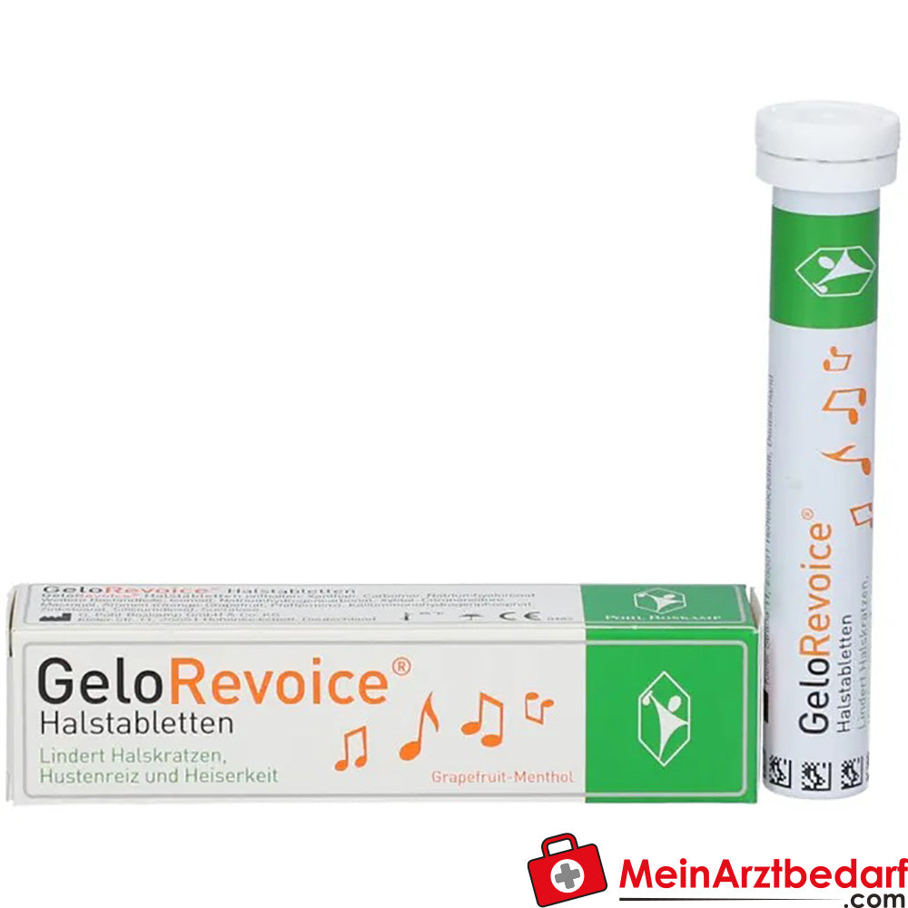 GeloRevoice Halstabletten Grapefruit-Menthol bei Heiserkeit & Stimmverlust, 20 St..