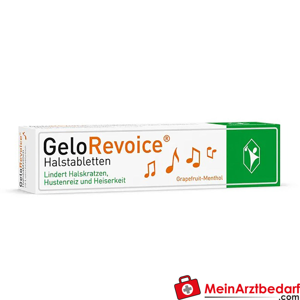 GeloRevoice Halstabletten Grapefruit-Menthol bei Heiserkeit & Stimmverlust, 20 St..
