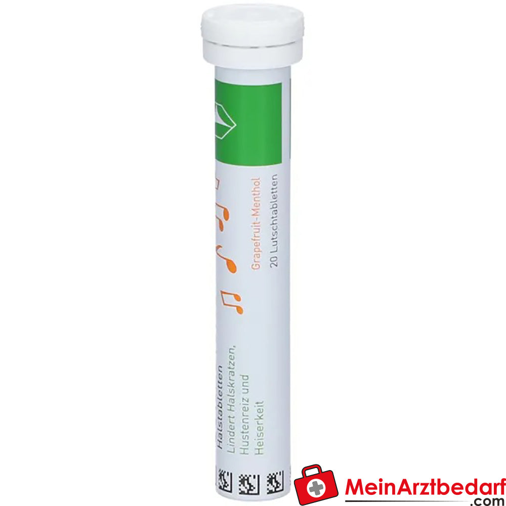 GeloRevoice Halstabletten Grapefruit-Menthol bei Heiserkeit & Stimmverlust, 20 St..