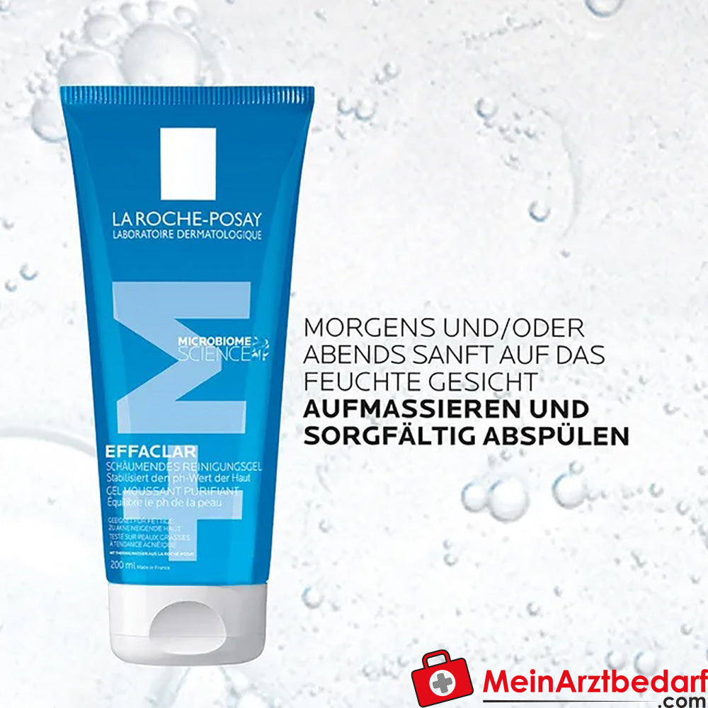 La Roche Posay EFFACLAR Schäumendes Reinigungsgel – für fettige und zu Akne neigender Haut, 200ml.