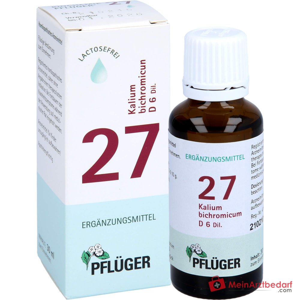 Biochimica Pflüger 27 Kalium bichromicum D6 Gocce 30 ml