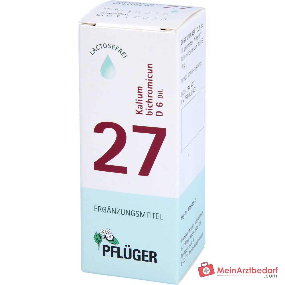Biochimica Pflüger 27 Kalium bichromicum D6 Gocce 30 ml