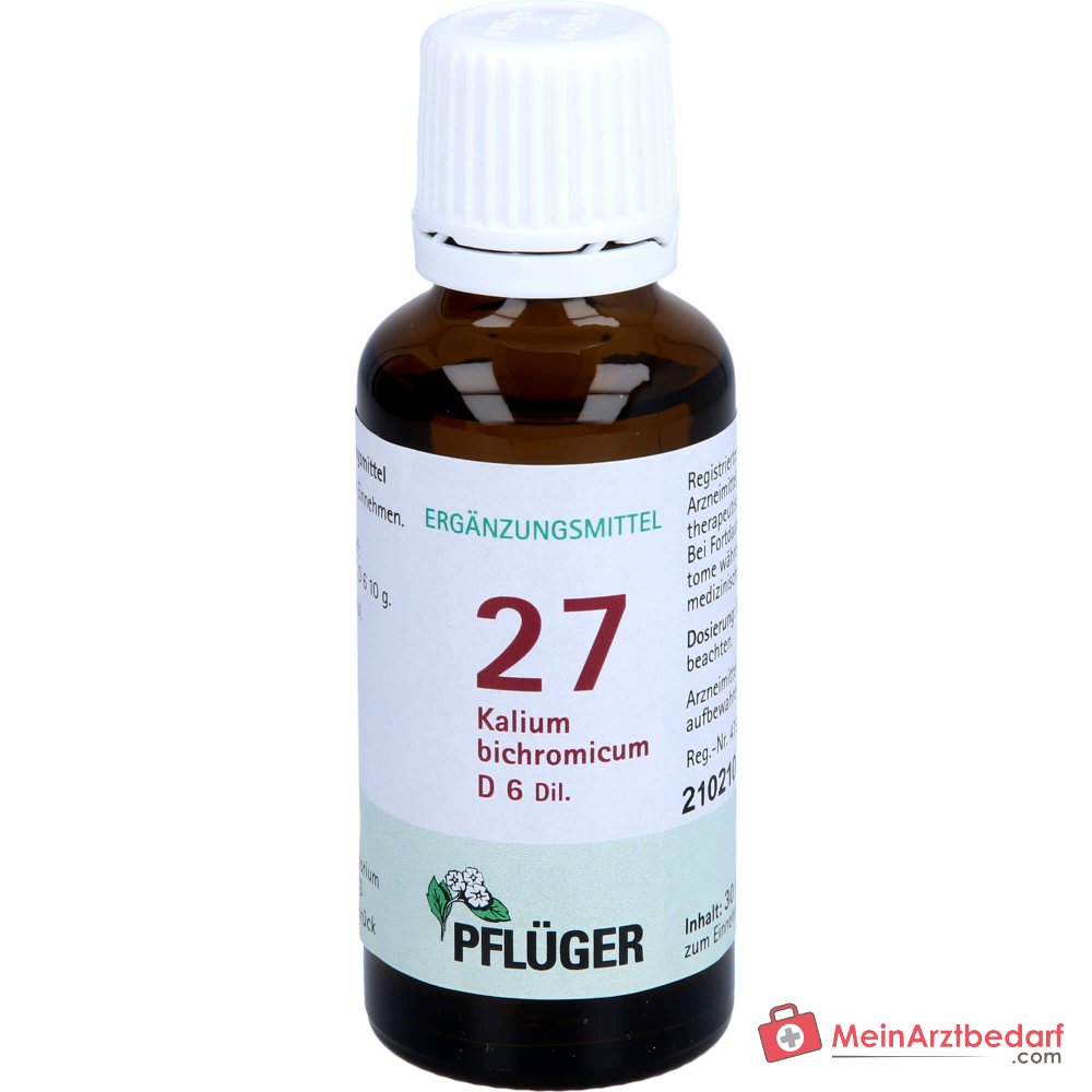 Biochimica Pflüger 27 Kalium bichromicum D6 Gocce 30 ml