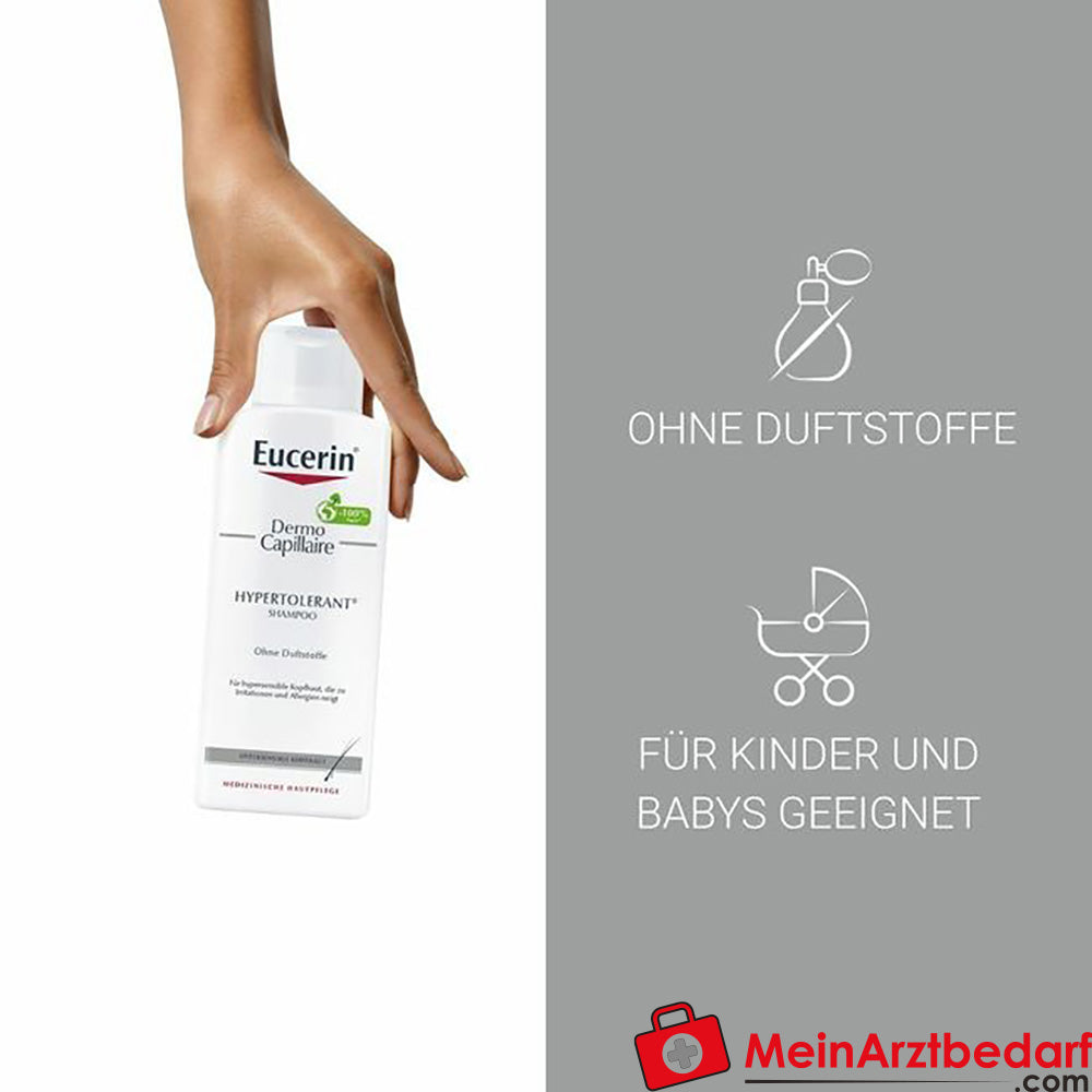 Eucerin® DermoCapillaire Hypertolerant Shampoo – mildes Shampoo, 250ml.
