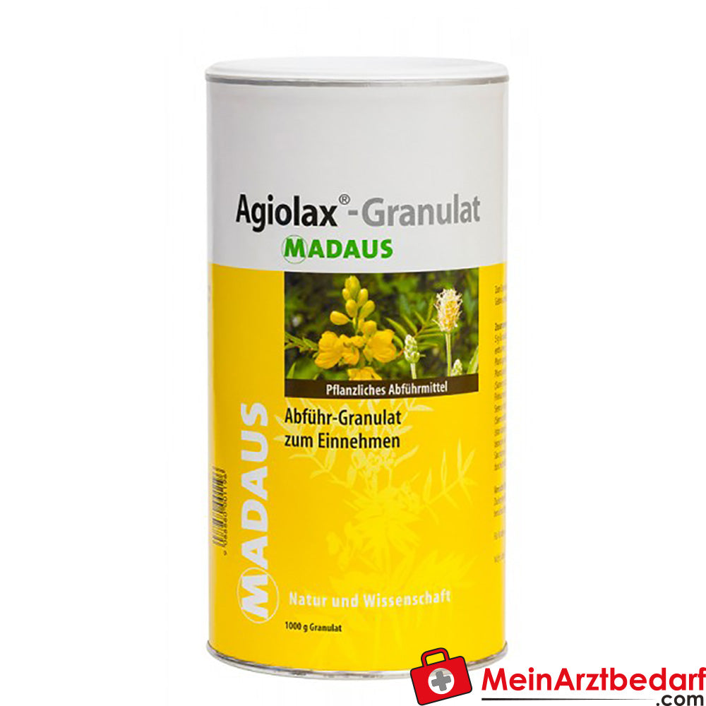 Madaus Agiolax Granulat 1000 g pflanzliches Abführmittel.