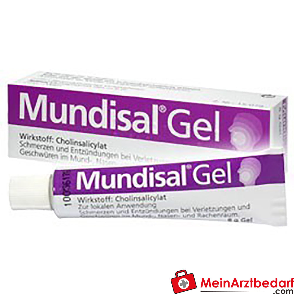 MUN02 Mundisal Gel 8 g schmerzlindernd und entzündungshemmend für Mund und Rachen.