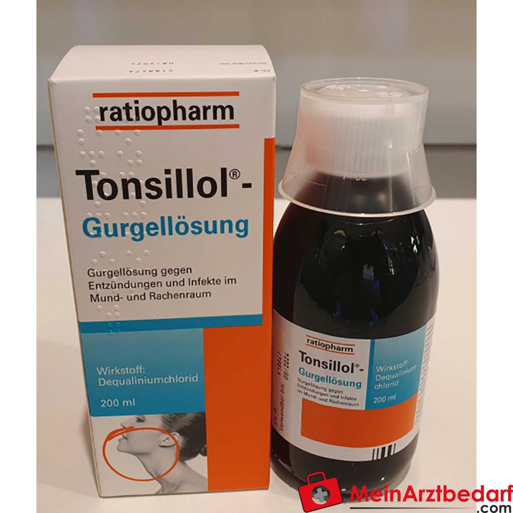 ratiopharm Tonsillol Gurgellösung 60 ml bakterizid & fungizid.