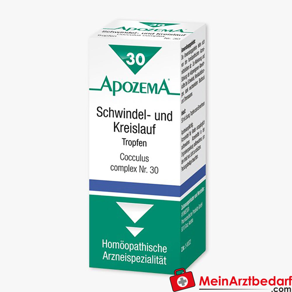 Apozema Schwindel- und Kreislauftropfen homöopathisch 50 ml.
