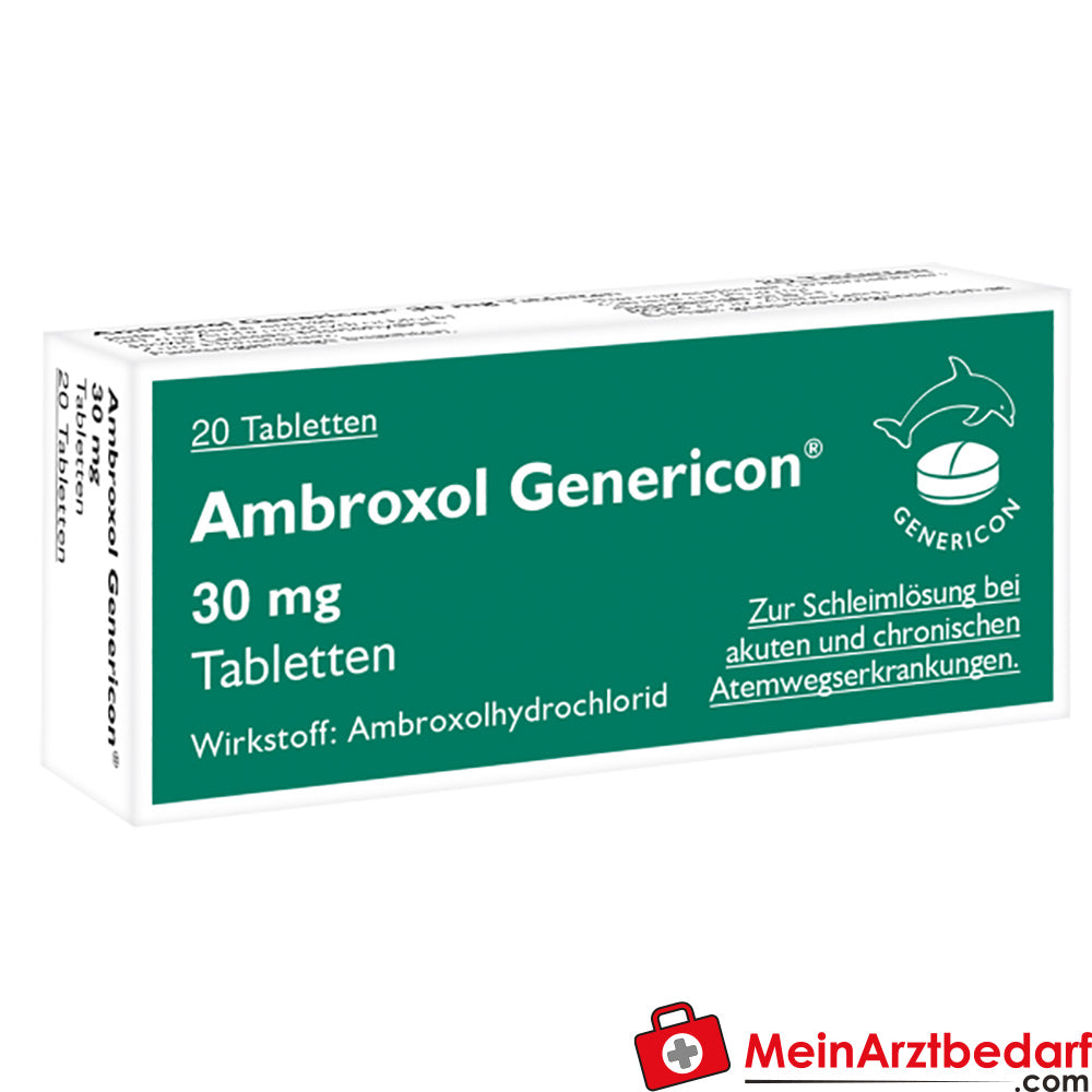 GEN01 Ambroxol Genericon 30 mg Tabletten, schleimlösend, 20 Stück