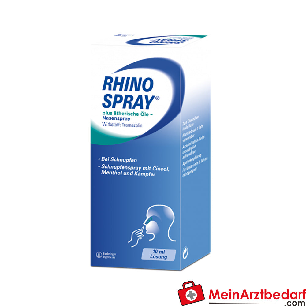 Rhinospray Plus spray nasal 10 ml - Tramazolina con aceites esenciales
