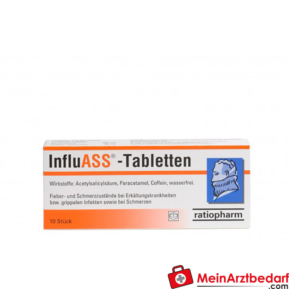 ratiopharm Tabletten 10 Stück Acetylsalicylsäure/Paracetamol/Coffein – fiebersenkend & schmerzlindernd ab 12 J.