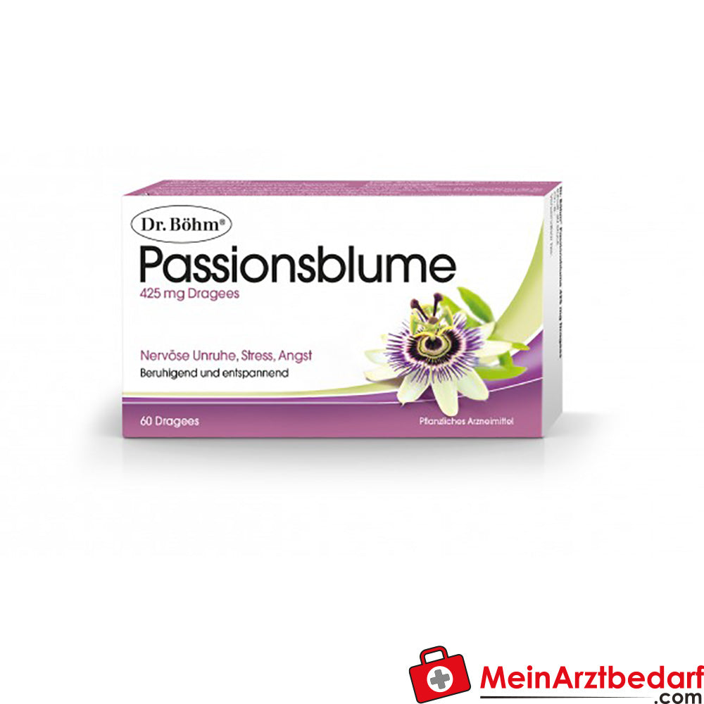 Dr. Böhm Passionsblume 425 mg Dragees, 30 Stück, bei nervöser Unruhe und Schlafstörungen