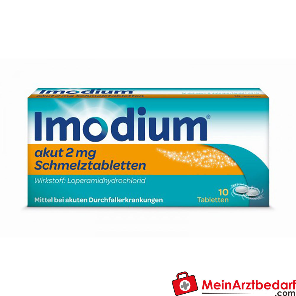 Imodium acute compresse orodispersibili 2 mg, 20 pz, loperamide per diarrea acuta