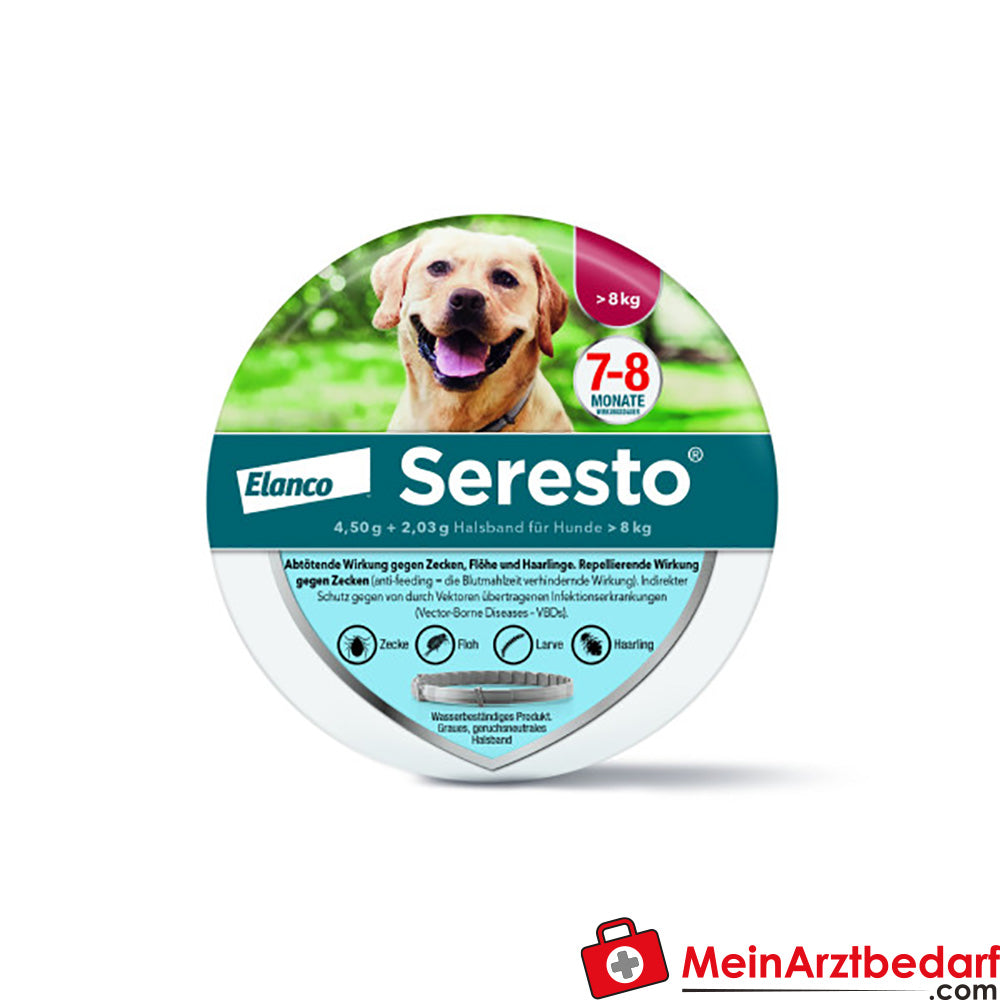 SERESTO Collier chiens >8 kg, 70 cm - Ectoparasite contre puces & tiques