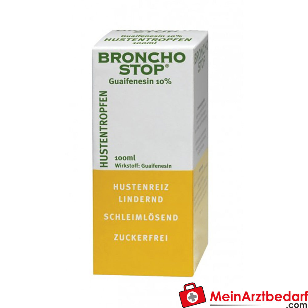 Bronchostop Guaifenesine 10% hoestdruppels 50 ml bij hoesten