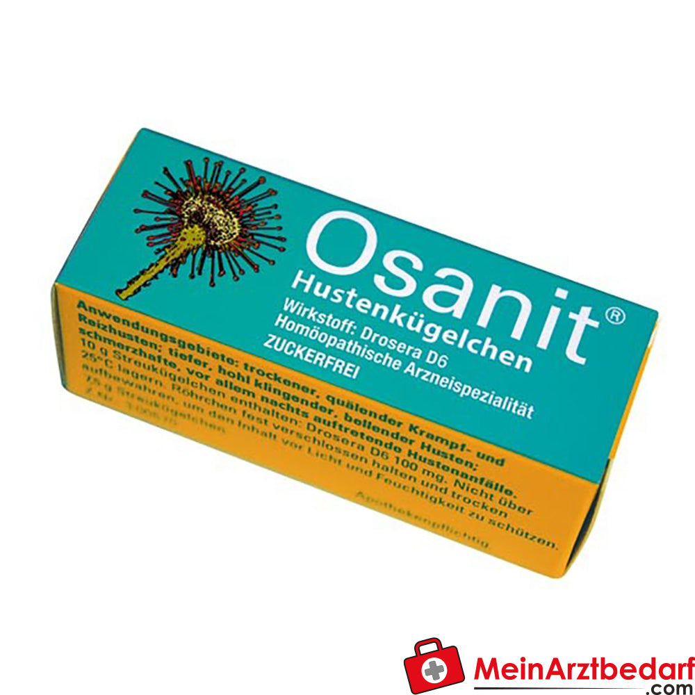 Osanit hoestkorrels 8 g - homeopathisch enkelvoudig middel Drosera D6 tegen hoest, suikervrij, voor het hele gezin