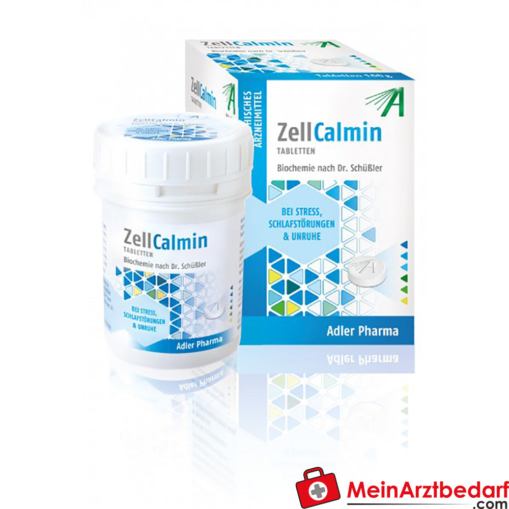 Adler Pharma Schuessler Calmin Tabletki 100 g, kompleksowy środek Schuesslera na stres, zaburzenia snu i niepokój