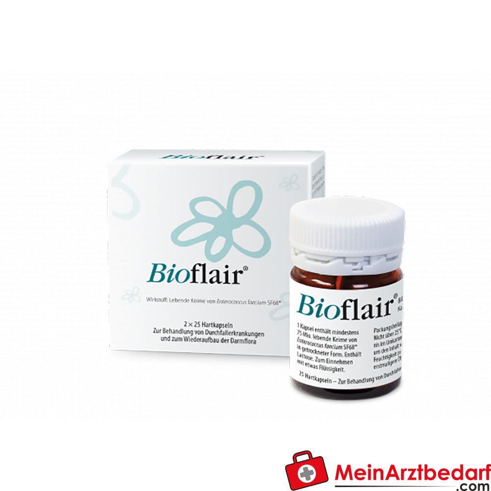 Bioflair gélules 50 pcs, Enterococcus faecium SF68 probiotique en cas de diarrhée
