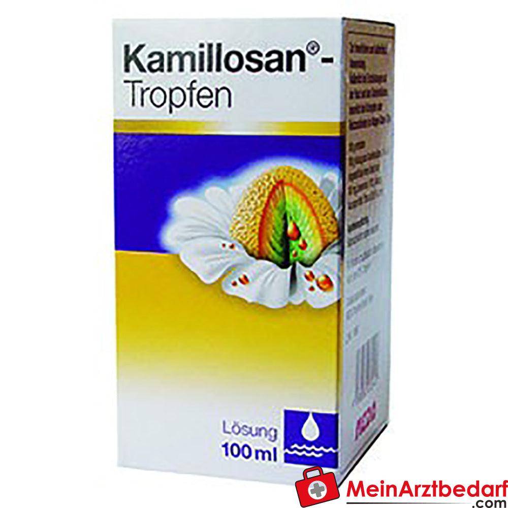 MED19 Kamillosan krople 500 ml ziołowy roztwór na stany zapalne skóry, jamy ustnej i gardła