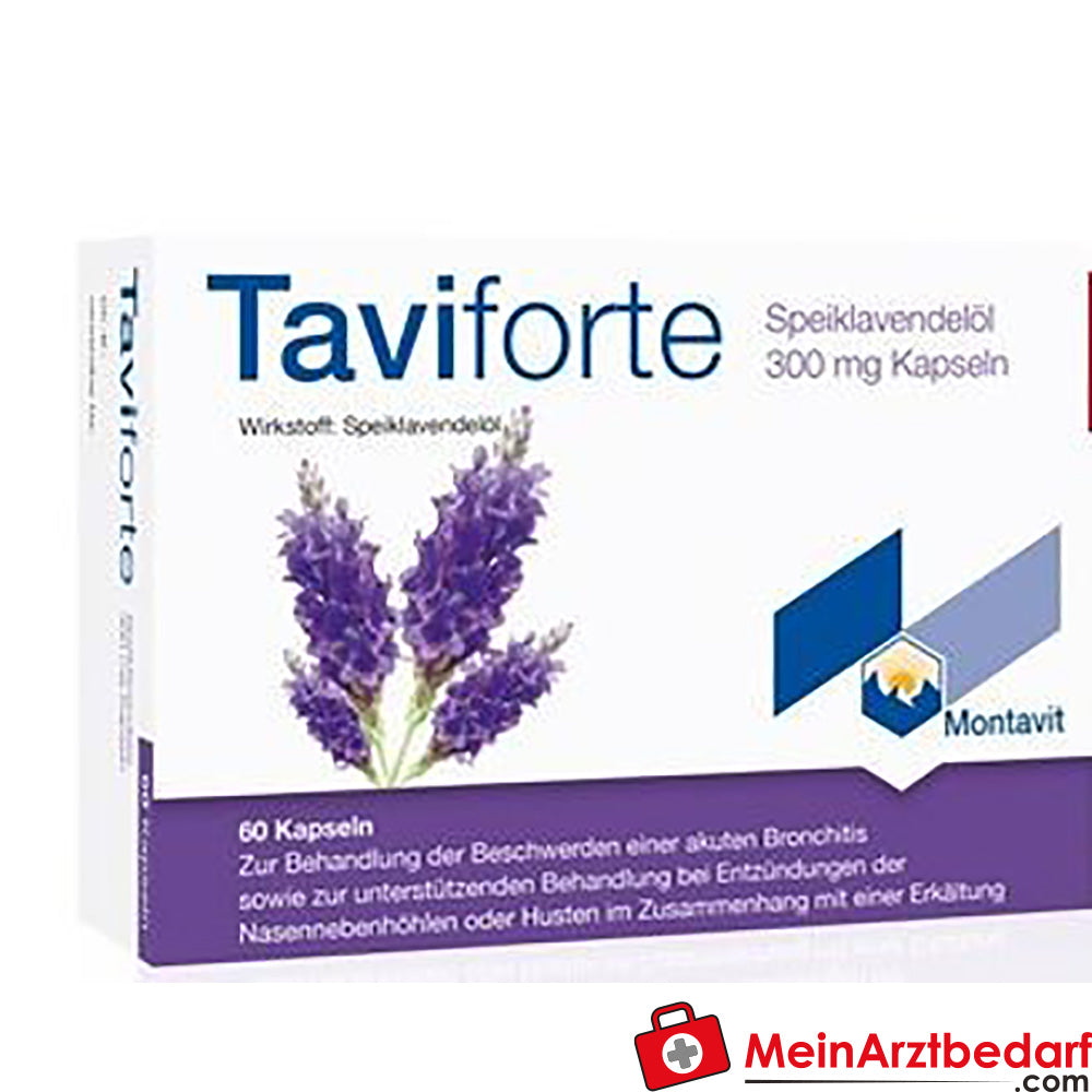 Montavit Taviforte Capsules 300 mg 60 Capsules tegen bronchitis/hoest