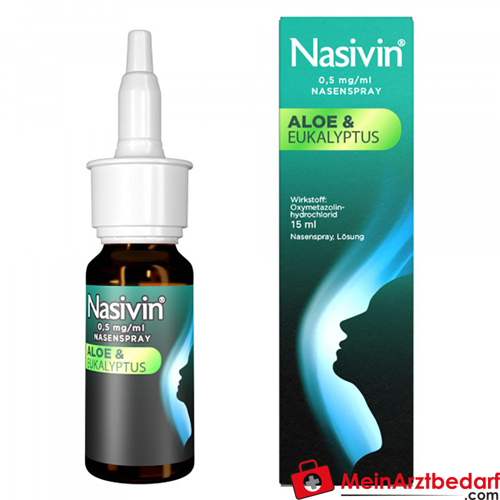 MER05 Nasivin 0,5 mg/ml spray nasal con aloe eucalipto 15 ml descongestionante
