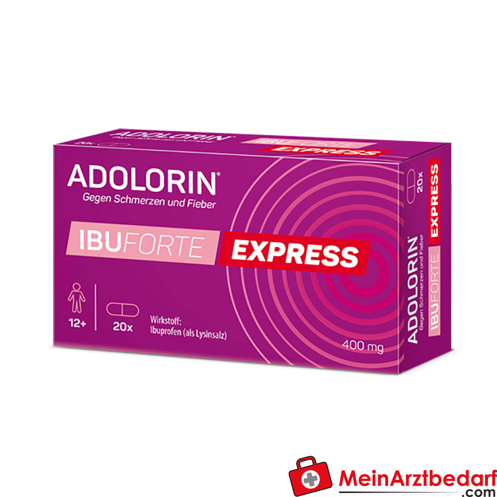 Adolorin Ibuforte Express Filmtabletten 400 mg Ibuprofen‑Lysinat 50 St.