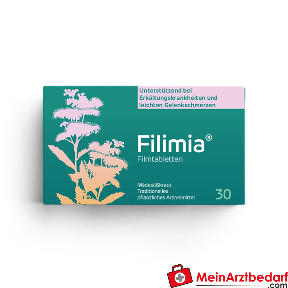 Adler Pharma Filimia Mädesüß-Filmtabletten 30 St. Erkältung und leichte Gelenkschmerzen